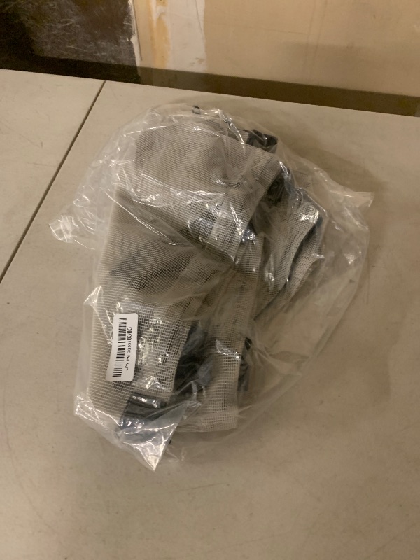 Photo 1 of 2 PCS Air Mask Dog Foxtail Protection Net with Mouth Zipper Head Protector Dog Preventing Fox Tail Hood Face Guard for Outdoor Hiking Camping (Gray, L)