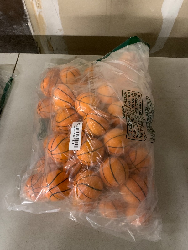 Photo 1 of 60 Pcs Mini Basketball Stress Balls Mini Basketball Party Favor 2.5'' Inch Mini Foam Sports Ball Squeeze Ball Anxiety Stress Relief for Basketball Party Sports Game Kid Prize Carnival School Gift