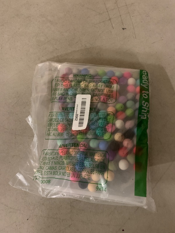 Photo 1 of 120PCS FIVEIZERO Silicone Beads, 20 Colors15mm Mixed Color Round Rubber Focal Beads Silicone Beads Bulk for DIY and Keychain Accessories Crafts Making