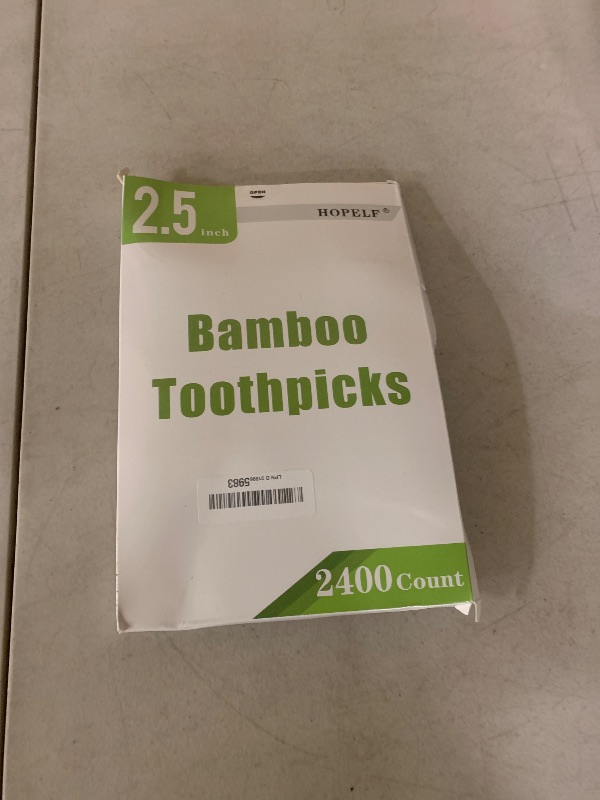 Photo 1 of 2400 Count Bamboo Toothpicks for Teeth Cleaning, Appetizer, Olive, Barbecue, Fruit, Double-Points Wooden Toothpick.