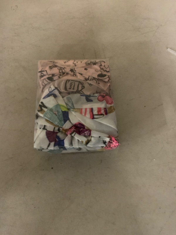 Photo 1 of 2 PCS Shower Caps, Reusable & Extra Large & Adjustable & Double Layer Waterproof Bow Knot Hair Reusable Cap for Women, Waterproof Outer & EVA Lining, for Shower, Spa, Makeup