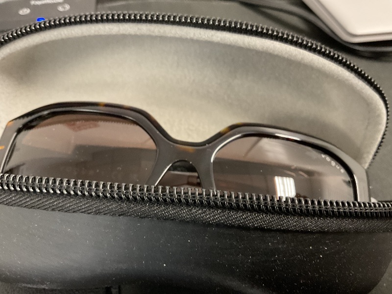 Photo 1 of Vogue Eyewear VO5554S Sunglasses, Dark Havana/Dark Brown, 54 mm