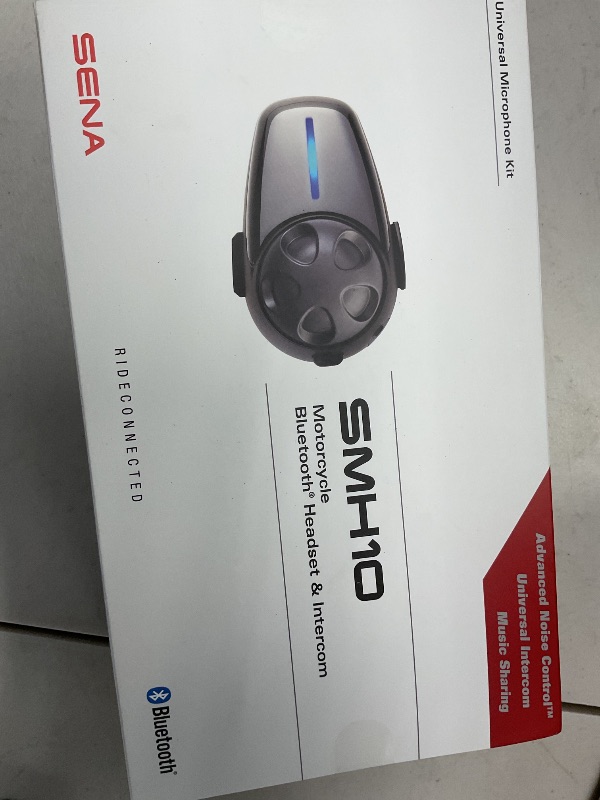Photo 1 of Sena SMH10-10 Motorcycle Bluetooth Headset/Intercom Communication System (Single)