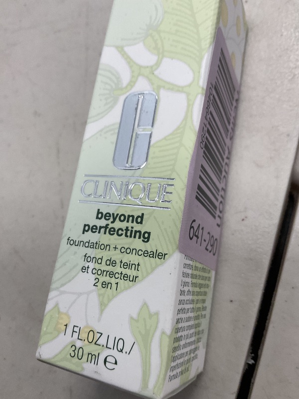 Photo 1 of Clinique Beyond Perfecting Liquid Lightweight Full Coverage Foundation + Concealer For Dry Combination to Oily Skin Types, Bone, 1 Fl Oz