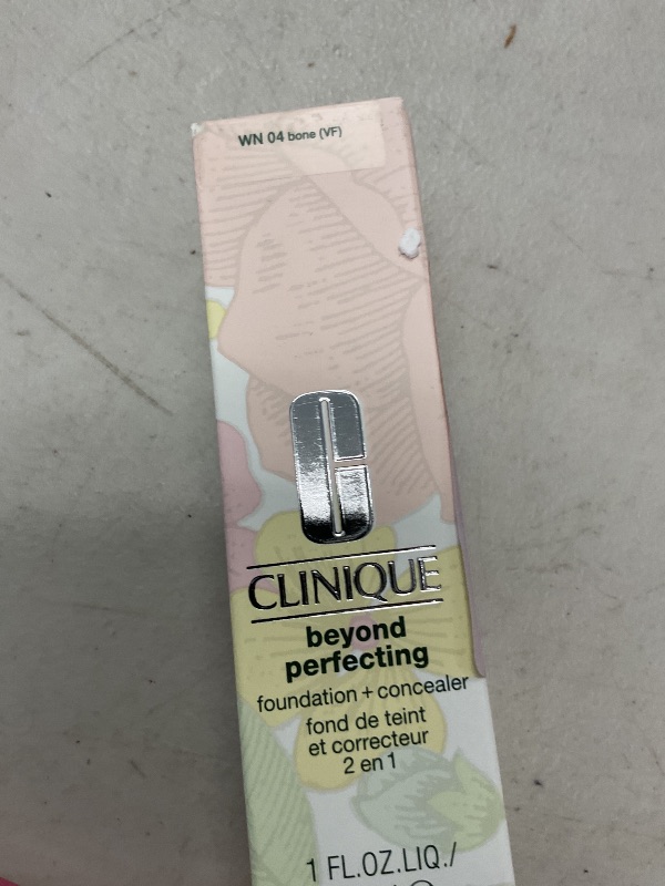 Photo 1 of Clinique Beyond Perfecting Liquid Lightweight Full Coverage Foundation + Concealer For Dry Combination to Oily Skin Types, Bone, 1 Fl Oz