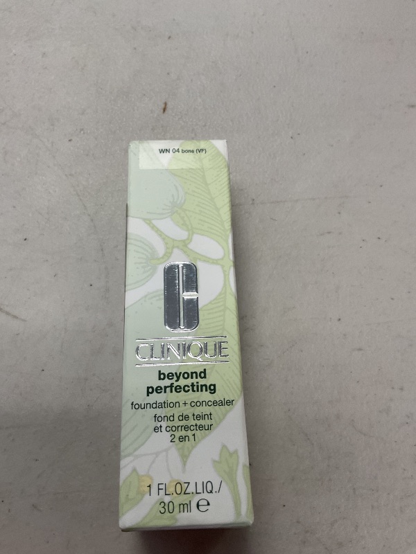 Photo 1 of Clinique Beyond Perfecting Liquid Lightweight Full Coverage Foundation + Concealer For Dry Combination to Oily Skin Types, Bone, 1 Fl Oz