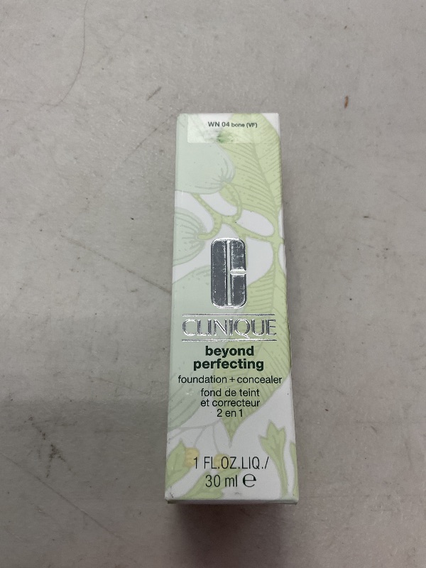Photo 1 of Clinique Beyond Perfecting Liquid Lightweight Full Coverage Foundation + Concealer For Dry Combination to Oily Skin Types, Bone, 1 Fl Oz