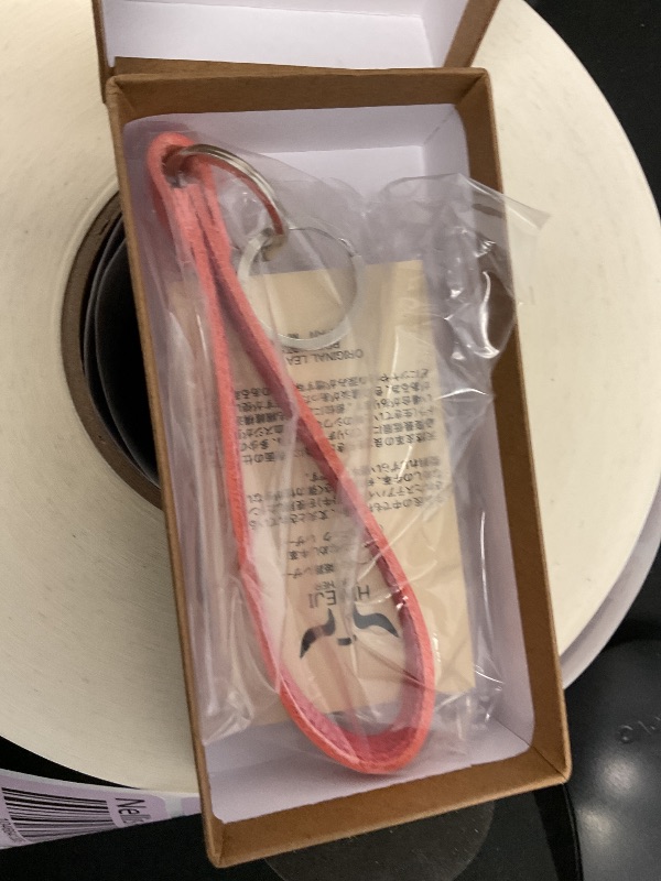 Photo 1 of Naniwa Leather Tochigi Leather Strap Charm, pink, One size