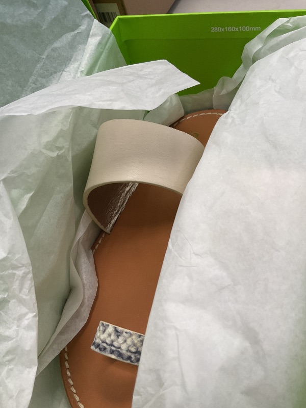 Photo 1 of Sam Edelman Womens Maxy Ivory Leather Sandal 5.5 M