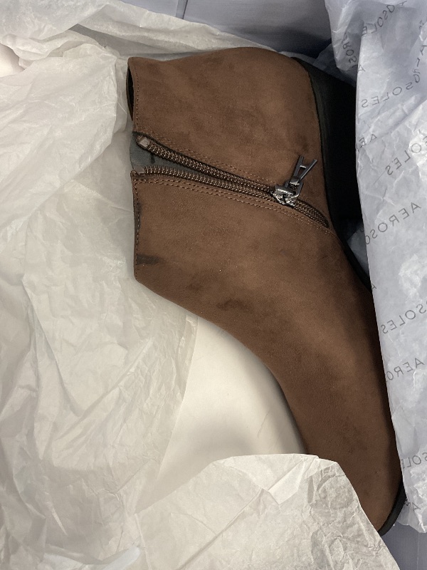 Photo 1 of Aerosoles Women's CAYU Ankle Boot, Java Faux Suede, 9 Wide