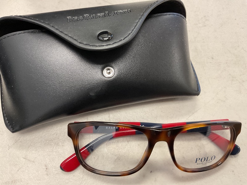 Photo 1 of Polo Ralph Lauren Men's PH2240 Round Prescription Eyewear Frames, Shiny Jc Tortoise/Demo Lens, 54 mm
