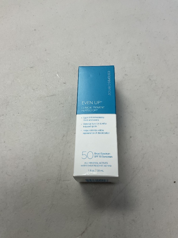 Photo 1 of Colorescience Even Up Clinical Pigment Perfector, Water Resistant, Mineral Facial Sunscreen & Primer, Broad Spectrum 50 SPF UV Skin Protection, 1 Fl Oz