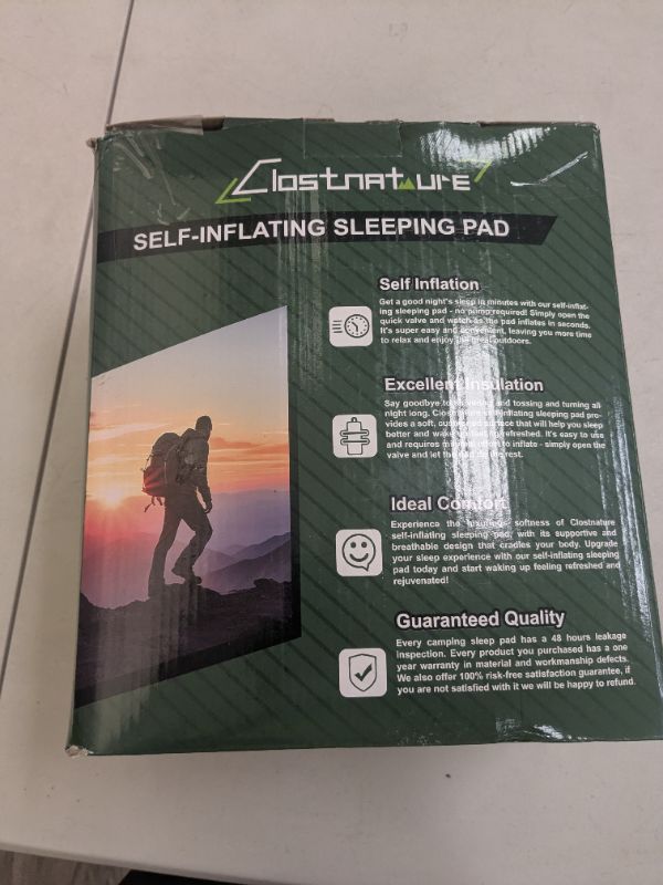 Photo 1 of Clostnature Self Inflating Sleeping Pad for Camping - 1.5/2/3 inch Camping Pad, Lightweight Inflatable Sleeping Mat for Backpacking, Compact Ultralight Foam Camping Air Mattress for Tent, Hammock
