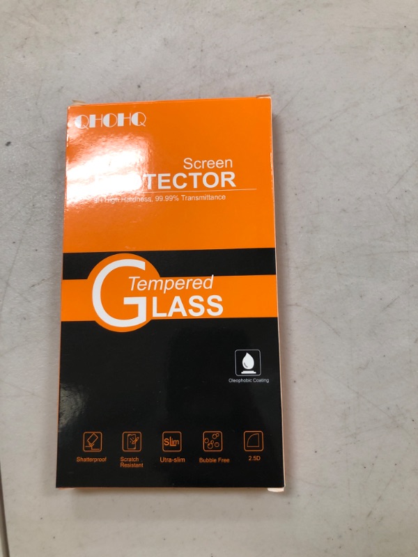 Photo 1 of QHOHQ 3 Pack Screen Protector for iPhone 15 Pro Max [6.7 Inch] with 3 Pack Camera Lens Protector, Tempered Glass Film, HD Clear, 9H Hardness, No Bubbles, Case Friendly