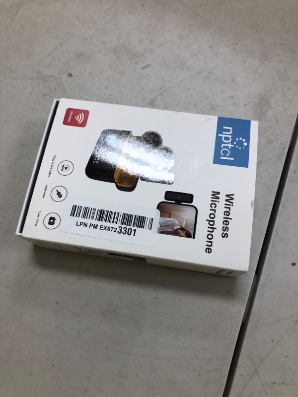 Photo 1 of NPTCL Wireless Microphone for iPhone Android Lav Mic USB C Lavalier Microphone Type C Lapel Mic for iPhone 15/16 iPad Video Recording Vlog TikTok - 24H Charging Case Noise Reduction