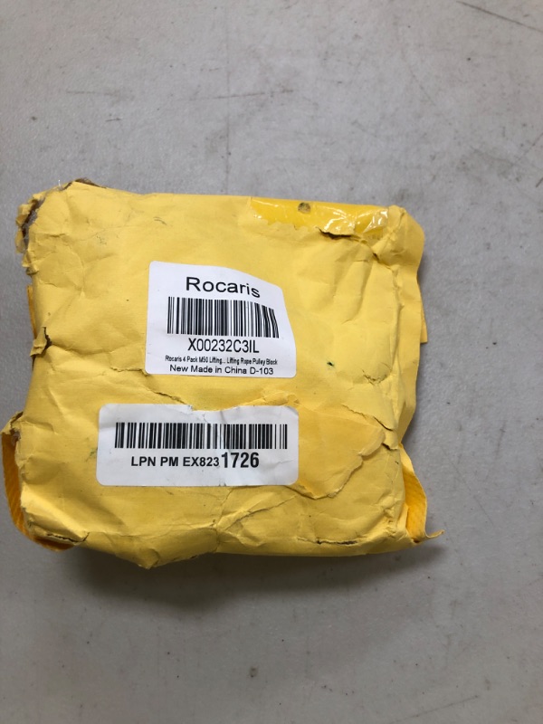 Photo 1 of Rocaris 4 Pack M50 Single Pulley Snatch Block Lifting Crane Heavy Duty Swivel Hook 304 Stainless Steel, 3/8" Rope x 2" Sheave, 880lbs Load