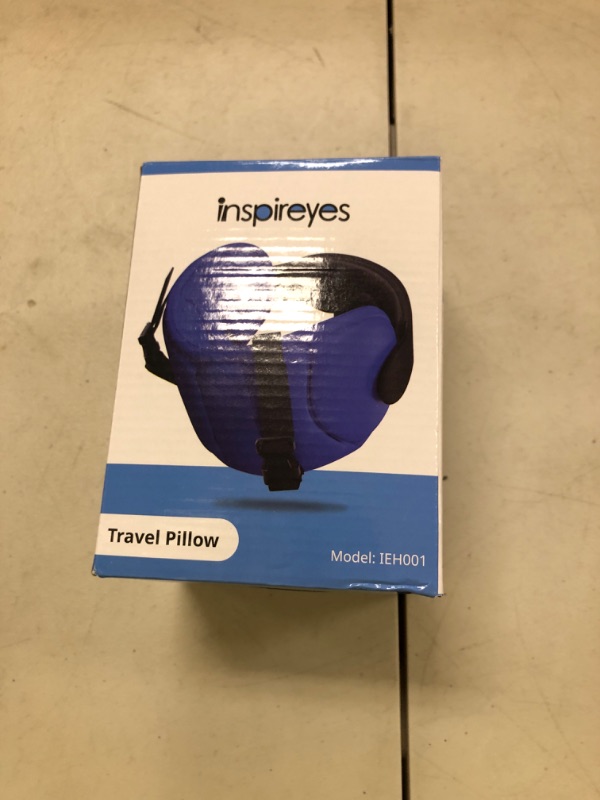 Photo 1 of Inspireyes Travel Pillows for Airplanes, Travel Accessories for Long Flight, 360° Head Support Soft Airplane Pillow with Eye Mask for Sleeping, Stop Bobblehead, Dark Grey