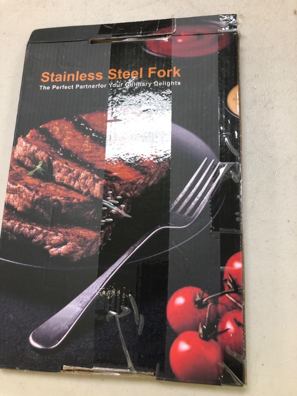 Photo 1 of Dinner Forks, Set of 6 Top Food Grade Stainless Steel Silverware Forks, Flatware Set,8 Inches, Mirror Finish & Dishwasher Safe, New Apartment Essentials Cutlery Set