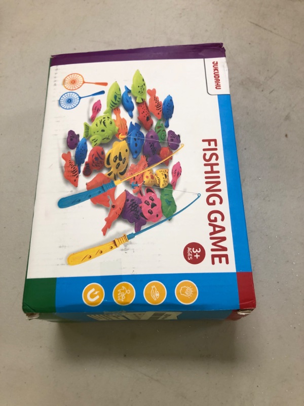Photo 1 of JUKUDAHU Magnet Fishing Game for Kids 3 4 5 6 7 8 Years Old - Pool Bath Toys for Toddlers, Pole Rod Net, Floating Fish Toys, Outdoor Party Toys for Boys Girls Kids Age 3-8 8-12 Year Old