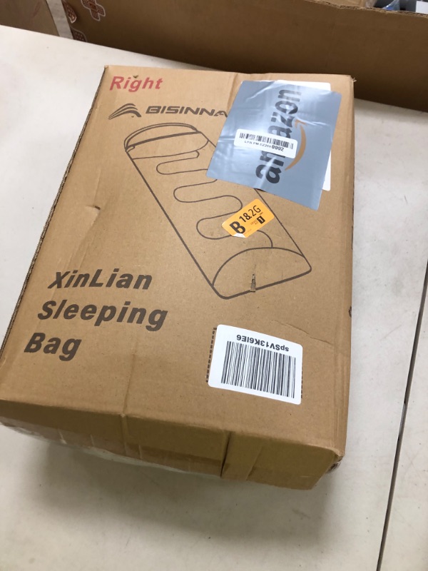 Photo 1 of BISINNA Sleeping Bag with Pillow - 4 Season Backpacking Sleeping Bag Lightweight Waterproof Warm and Washable for Adults, Kids, Women, Men's Outdoors Camping, Hiking, Mountaineering(Right Zipper)