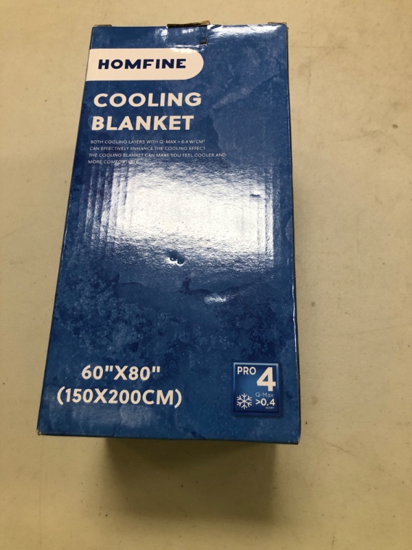 Photo 1 of HOMFINE Cooling Blankets for Hot Sleepers - Summer Blanket Thin Lightweight Breathable Soft Double Side Enhanced Cooling for Bed Couch Sofa, Keep Cool for Night Sweats (Purple, 60 x 80 inches)