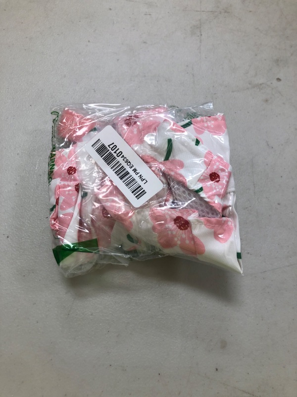 Photo 1 of Dog Dress Bowknot Harness Leash Set for Small Girl Dogs Pink Floral Dog Cat Clothes Cute Puppy Outfits Pet Clothes Spring Summer Breathable Dresses(Medium)