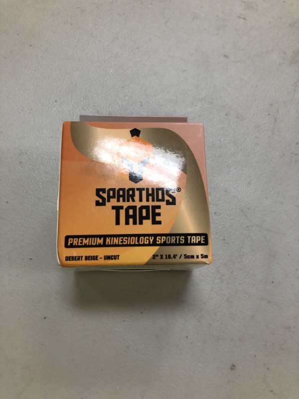 Photo 1 of Sparthos Kinesiology Tape - Incredible Support for Pro Athletic Sports and Recovery - Free Kinesio Taping Guide! - Breast Waterproof Tex Rock Bra Gold Lift Tapes - Uncut (Beige)