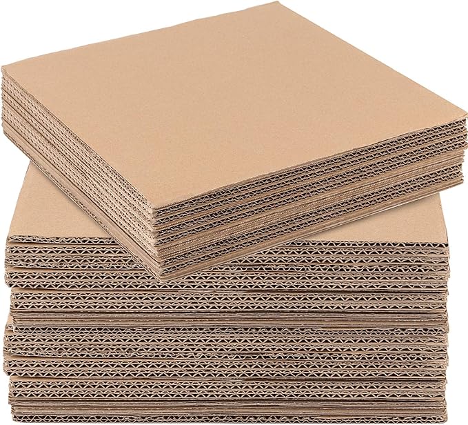 Photo 1 of ZOENHOU 30 PCS 12 x 12 x 1/4 Inch Corrugated Cardboard Sheets, 5 Layer Single Wall Cardboard Inserts, Flat Cardboard Squares Separators, Packing Paper Sheets for Mailing, DIY Crafts, Art Projects