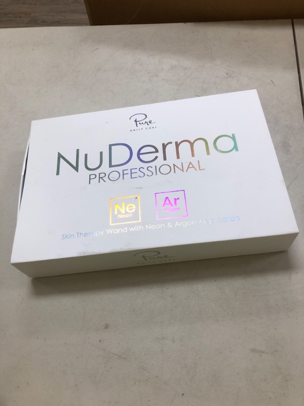 Photo 1 of NuDerma Professional Skin Therapy Wand - Portable Skin Therapy Machine with 6 Neon & Argon Wands – Boost Your Skin – Clear Firm & Tighten