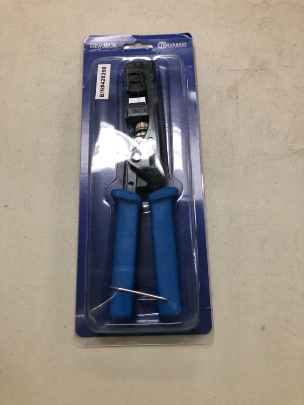 Photo 1 of Everest easyJACK - 90° Angled Speed Termination Keystone Tool - Time Saver Network Punch Down Tool - To Be Used ONLY with Everest 90° Angled RJ45 Cat5e, Cat6a and Cat6 Keystone Jacks (B087N7QQD2)