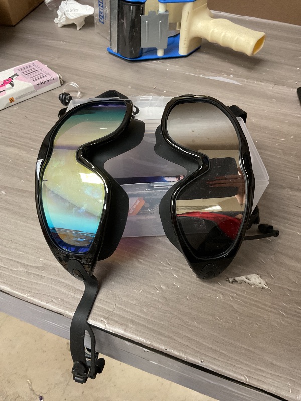 Photo 1 of Rantizon Swim Goggles 2 Pack, Adjustable Wide View Anti Fog&UV Swimming Goggles for Audlt, No Leaking Swim Glasses for Men Women Youth, Aqua & Bright Silver