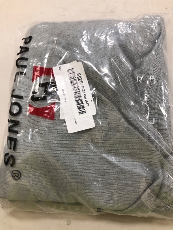 Photo 1 of PJ PAUL JONES Tee Shirt for Men Classic Crewneck Knit Shirts Short Sleeve Textured T-Shirts Light Grey