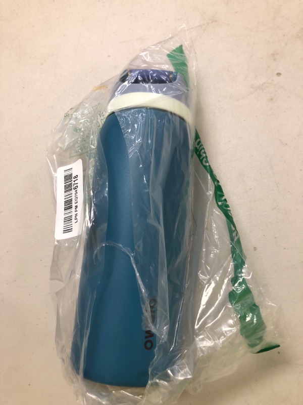 Photo 1 of Owala FreeSip Insulated Stainless Steel Water Bottle with Straw, BPA-Free Sports Water Bottle, Great for Travel, 32 Oz, Denim