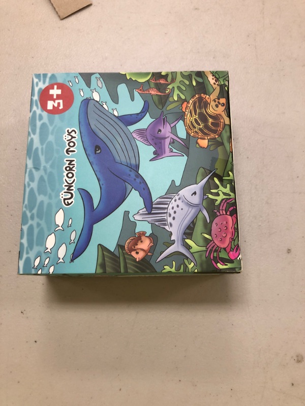 Photo 1 of Funcorn Toys Ocean Sea Animal, 52 Pack Assorted Mini Vinyl Plastic Animal Toy Set, Realistic Under The Sea Life Figure Bath Toy for Child Educational Party Cake Cupcake Topper,Valentines Day Gift