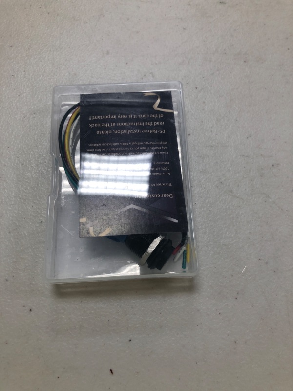 Photo 1 of GEPHYNM Horn Button, Momentary Push Button Switch, Horn Switch for Car Modification, Push Button Switch a Tail Plug Harness