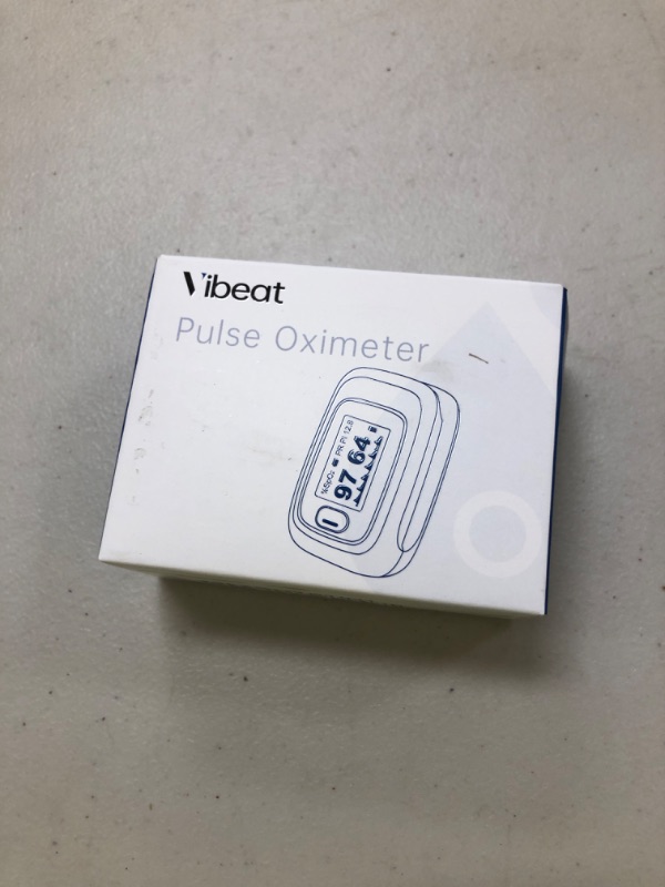 Photo 1 of Vibeat Bluetooth Fingertip Pulse Oximeter with Pulse Rate, Blood Oxygen Saturation Monitor | Finger O2 Meter, Batteries and Lanyard Included, Free APP, FSA/HSA Eligible