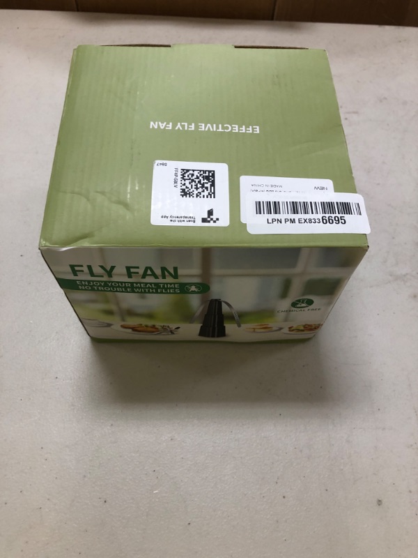 Photo 1 of Fly Fans for Tables, Fly Fan Outdoor Indoor Keep Flies Away, Table Top Spinner with Holographic Blades, Flies Deterrent for Picnic, Restaurant, Party, Home, BBQ (4 Pack)
