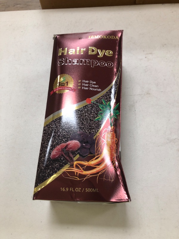 Photo 1 of Onilyua Dark Coffee Hair Dye Shampoo 3 in 1, Natural Color Shampoo for Men & Women, 100% Gray Hair Coverage, 500ml