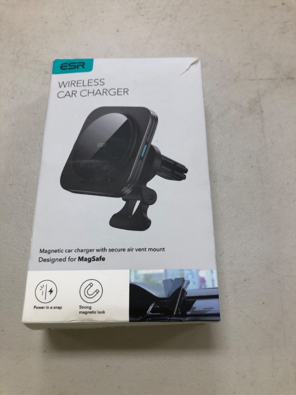 Photo 1 of ESR for MagSafe Car Mount Charger, 15W Magnetic Wireless Car Charger, Compatible with MagSafe Car Charger,Air Vent Dashboard Phone Holder Mount for iPhone 16 15 14 13 12, Galaxy S25, Fast Charging