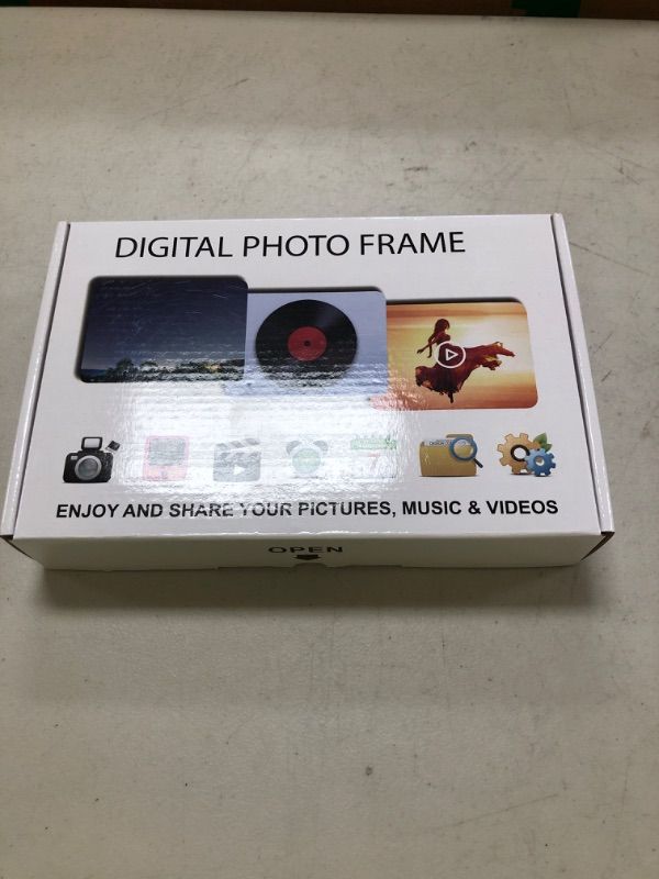 Photo 1 of 7 Inch USB Digital Picture Frame, Non-WiFi 32G SD Card Digital Photo Frame, IPS Screen HD Display with Remote Control, Support Photo, Music, Video Player, Calendar, Clock, Motion Sensor