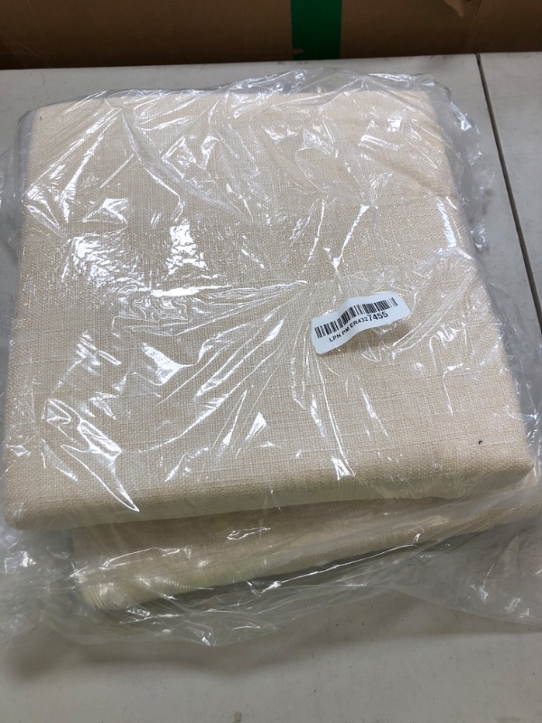 Photo 1 of baibu 12 Inches Square Seat Cushion Set of 2, Non-Slip Bar Stool Cushion Square Seat Cushion with Machine Washable Cover - Only Cushions,Beige (12" (30cm))