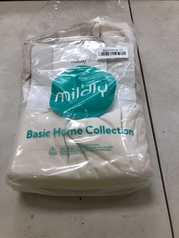 Photo 1 of MILDLY Super Soft Duvet Cover - 100% Washed Microfiber Beige Comforter Cover Set 3 Pieces with Zipper Closure & Corner Ties (No Comforter)