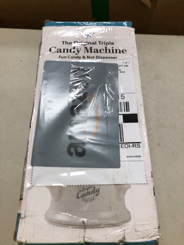 Photo 1 of Handy Gourmet The Original Triple Candy Machine - Fun Candy and Nut Dispenser - New and Improved (Pearl White)