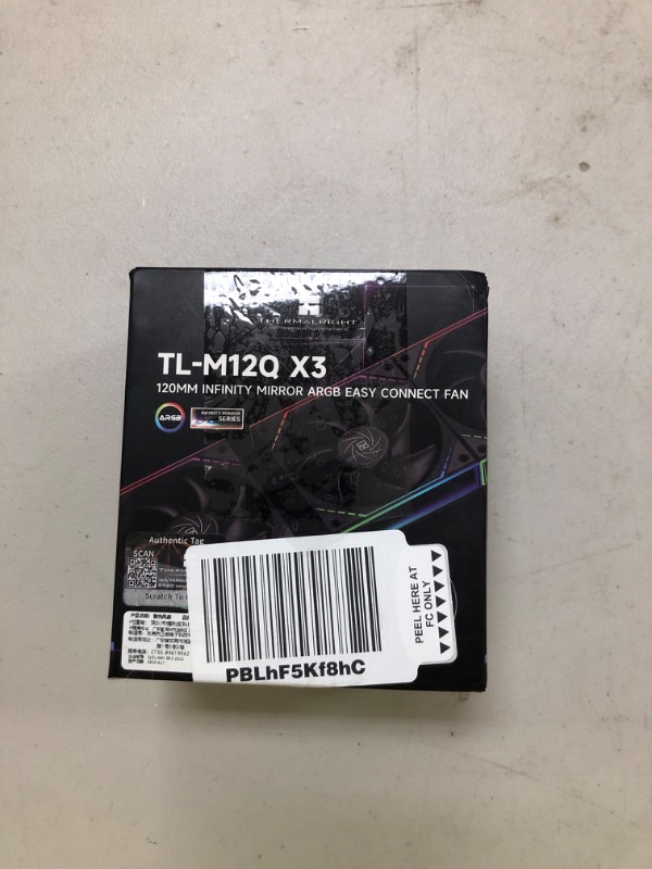 Photo 1 of Thermalright TL-M12Q X3 120mm PC Case Cooling Fans, Daisy-Chain | 2000RPM | High Airflow | ARGB | Dual Infinity Mirrors Lighting for Gaming Build(3-Pack)