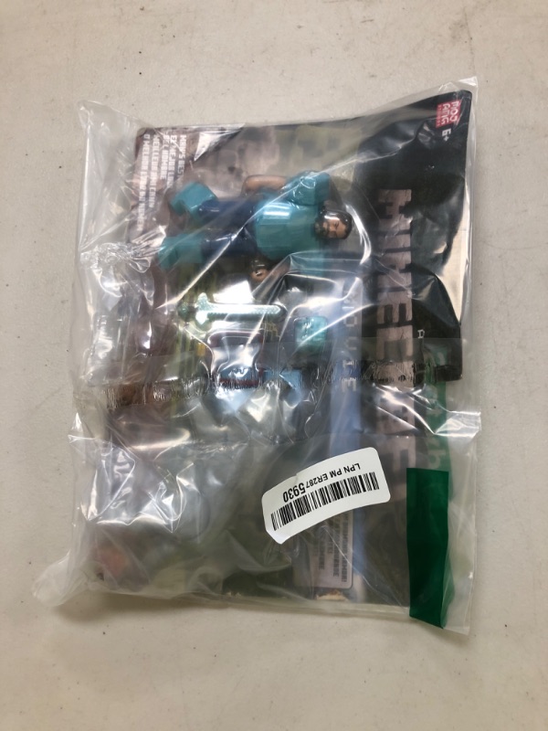 Photo 1 of Mattel Minecraft 4-inch A Minecraft Movie Steve in Diamond Armor with Man's Best Wolf Dennis