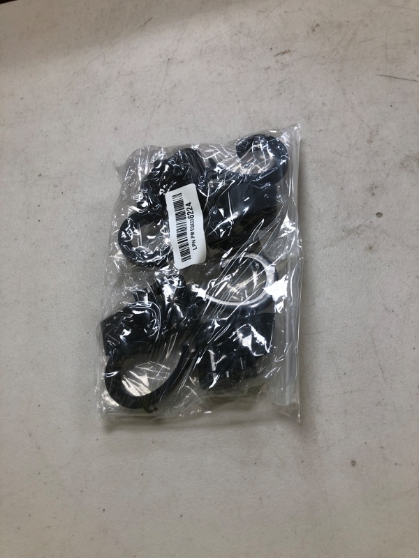 Photo 1 of 4 Pcs Walker Hook Hanging Multipurpose 360° Rotation Stroller Clip Diaper Bag Hanger for Walker Rollator Crutches Wheelchair Shopping Cart Car Back Seat Purses Bike Wheelchair Pushchair, Black