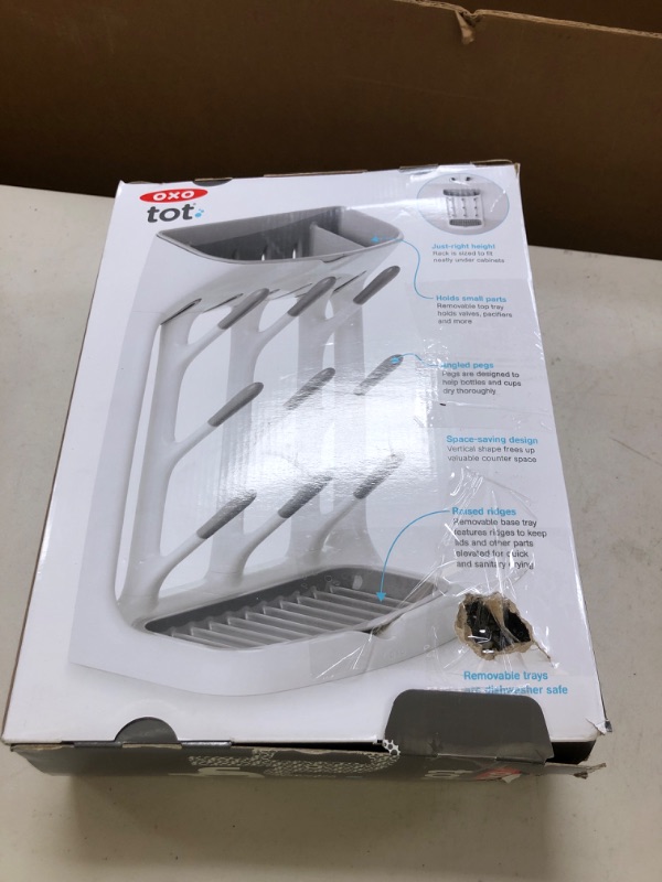 Photo 1 of OXO Tot Space-Saving Bottle Drying Rack, Baby Bottle Organizer for Countertop