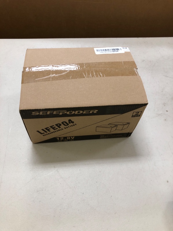 Photo 1 of SEFEPODER 2 Pack 12V 15Ah LiFePO4 Deep Cycle Battery, 2000+ Cycles Rechargeable Battery for Scooter, Lighting, Power Wheels, Fish Finder and More with Built-in 16A BMS