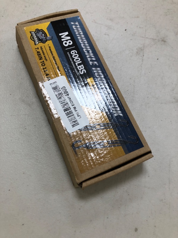 Photo 1 of 4Pcs M8 304 Stainless Steel Hook & Turnbuckle Hook, 600lbs Capacity Heavy Duty Black Turnbuckles for Wire Rope Tension, Sun Shade Tent Hardware, Shade Sail Installation.