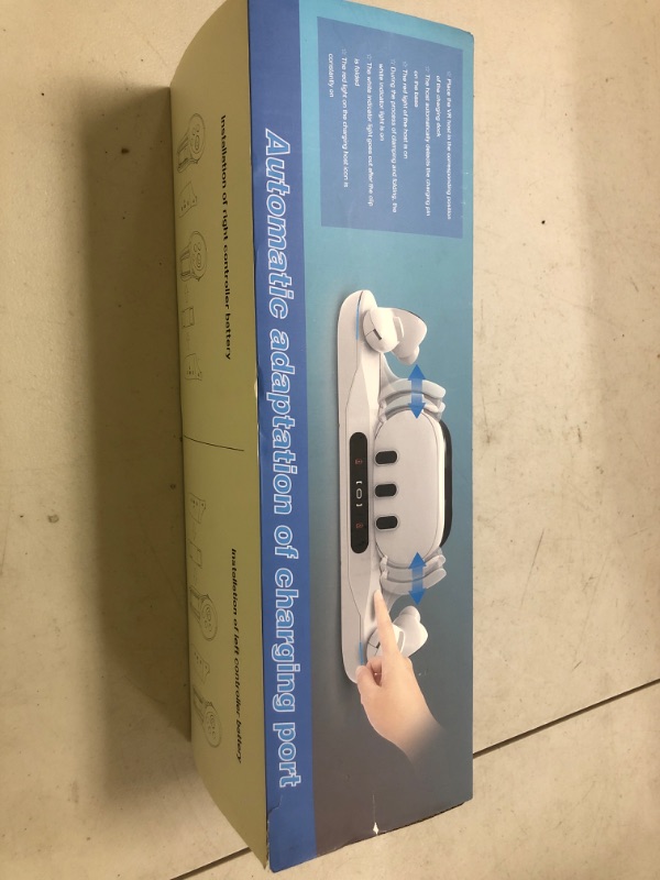 Photo 1 of Lampelc Charging Dock for Meta Quest 3, Auto-Clamping Fast Charging Station VR Charger Stand for Headset Controllers Accessories, with 2 Rechargeable Batteries, LED Display